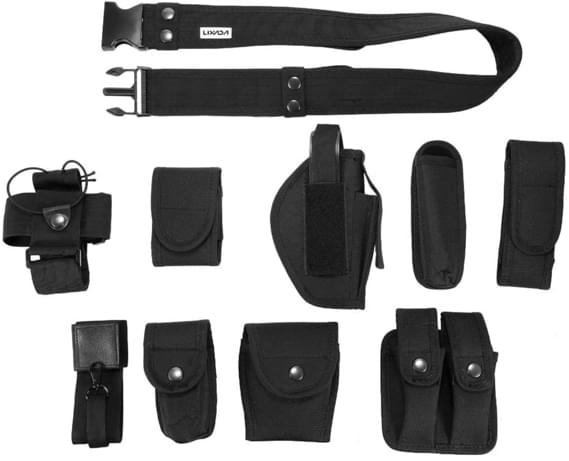 ceinture militaire avec sacoche accessoires pochette