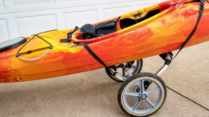 chariot kayak grosse roue