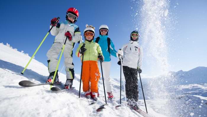 ski avec enfants