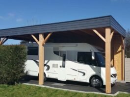 abri carport camping car