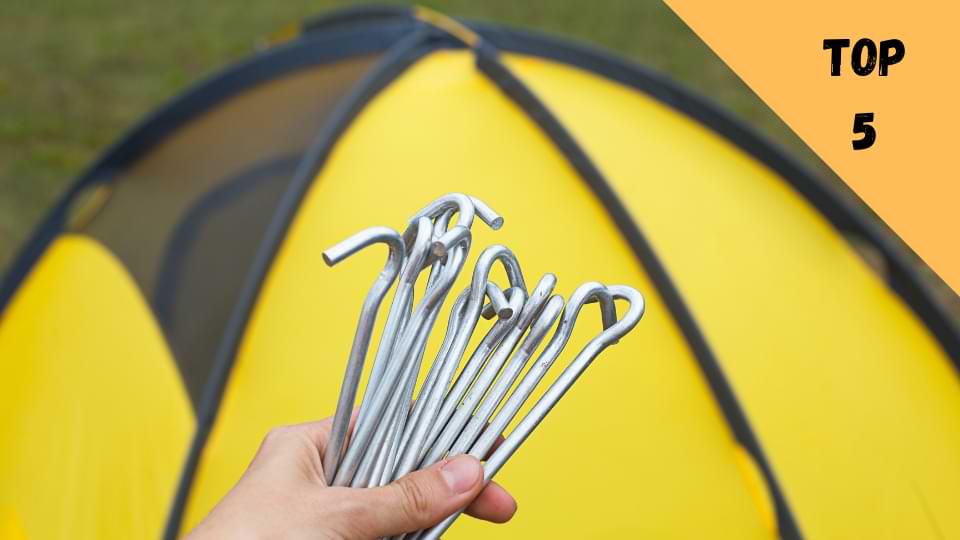 15 pièces Piquets de tente Piquets de sol dur Ancrage au sol Tente